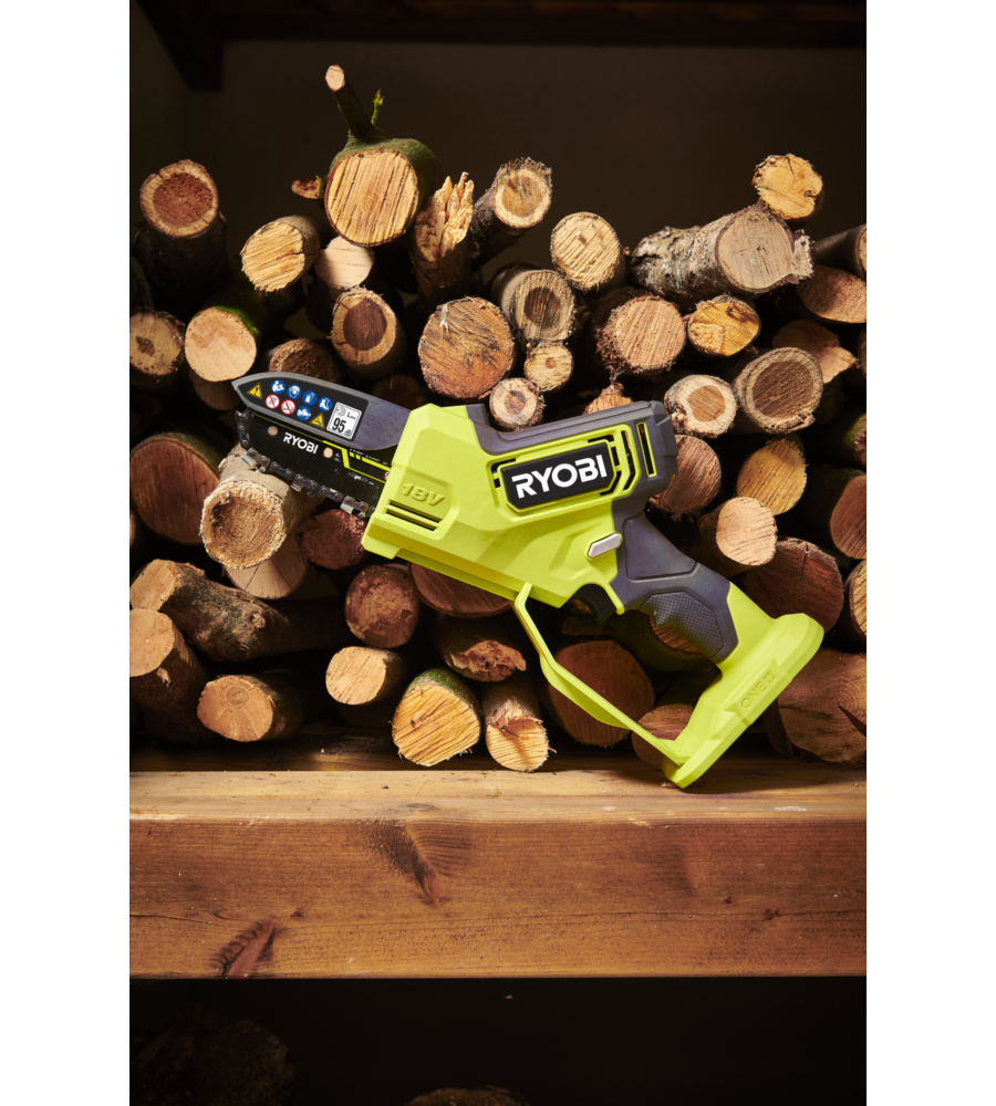 POTATORE A CATENA A BATTERIA RYOBI "RY18PSX10A-0" BARRA 10 CM 18V, SOLO CORPO MACCHINA
