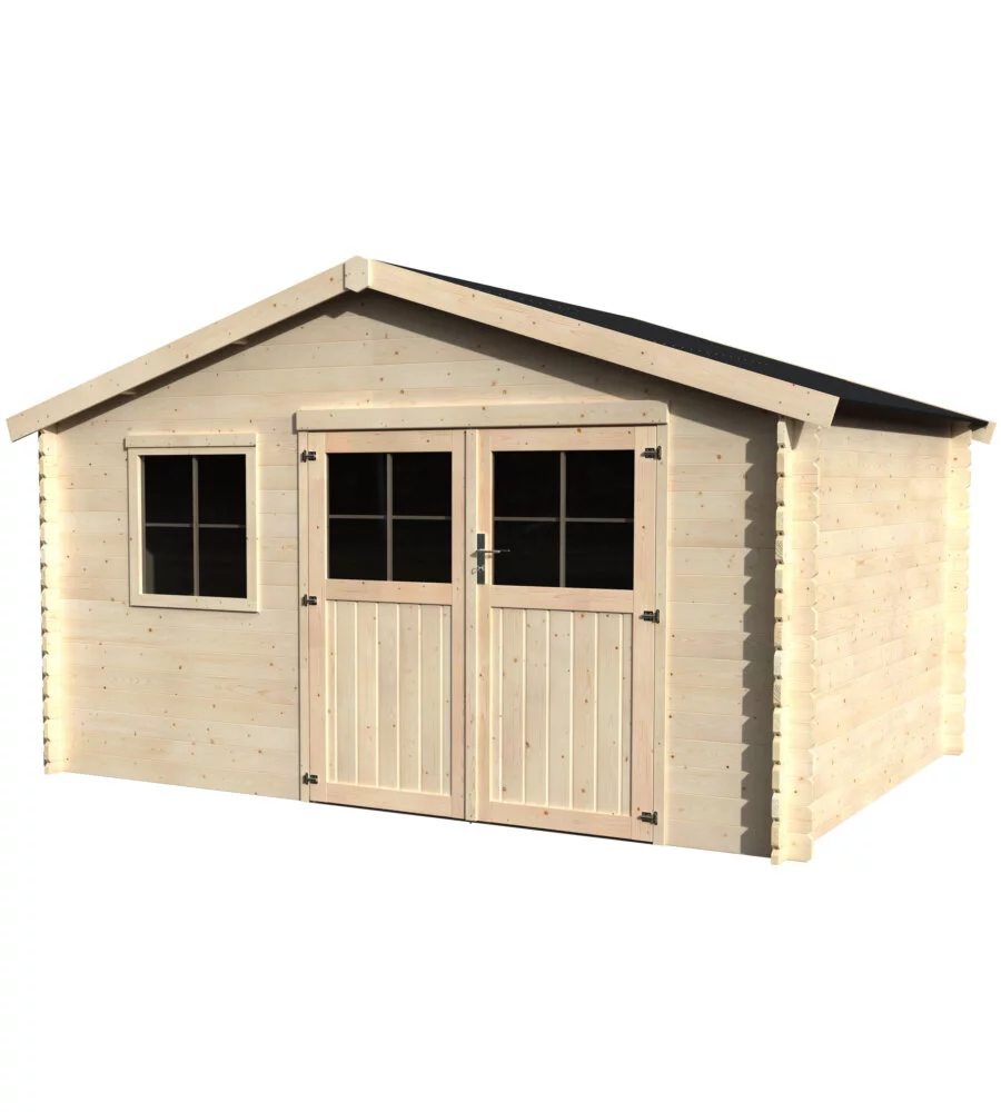CASETTA IN LEGNO DA GIARDINO DECOR ET JARDIN "TORCAL" IN ABETE BIANCO NORDICO 430X302X247 CM