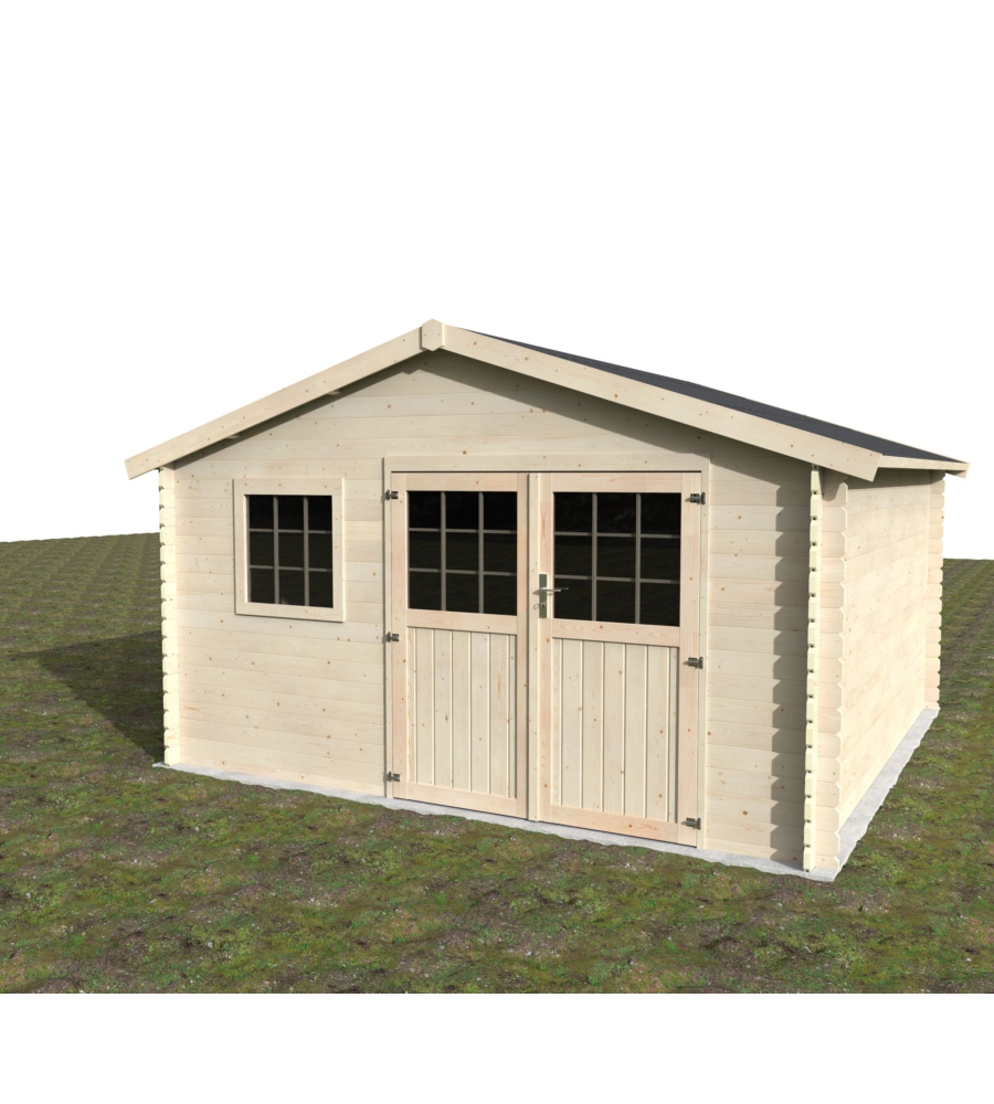 CASETTA IN LEGNO DA GIARDINO DECOR ET JARDIN "FLORAN" IN ABETE BIANCO NORDICO 430X402X251 CM