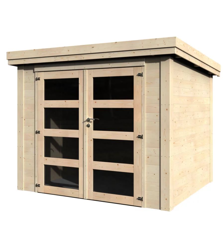 CASETTA IN LEGNO DA GIARDINO DECOR ET JARDIN "PICO" IN ABETE BIANCO NORDICO 269X240X213 CM