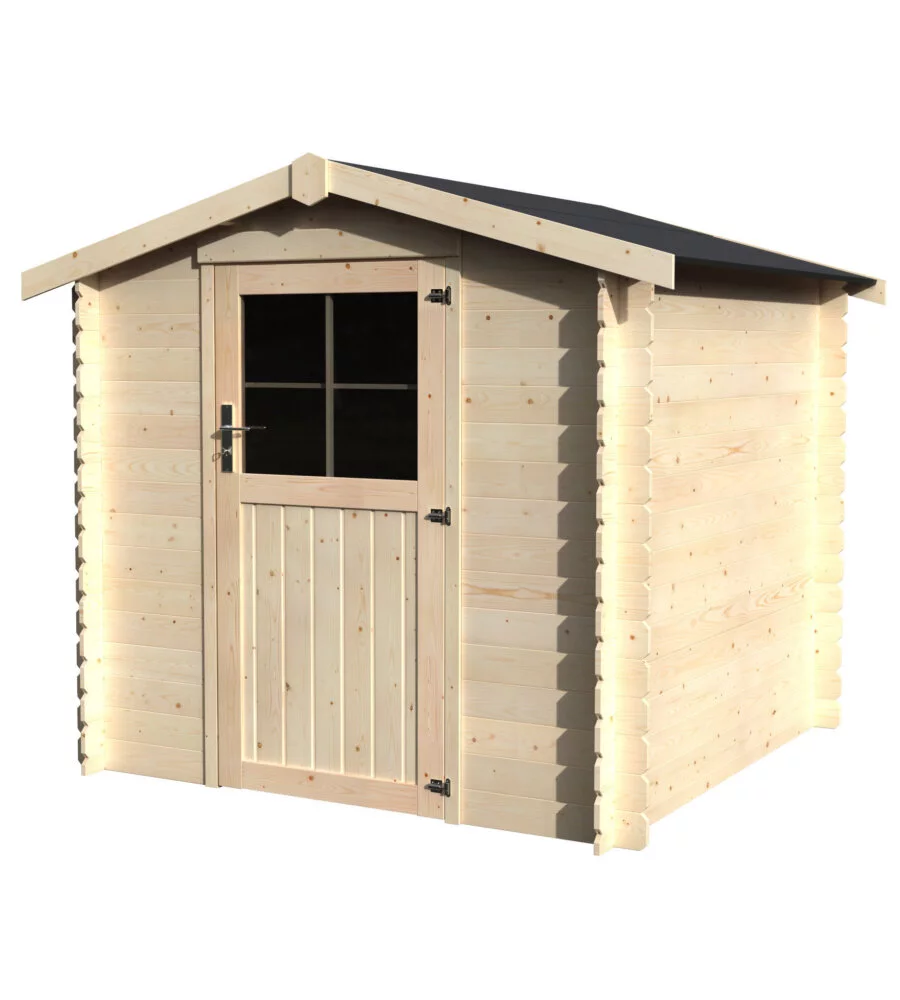 CASETTA IN LEGNO DA GIARDINO DECOR ET JARDIN "HAYA" IN ABETE BIANCO NORDICO 230X213X203 CM