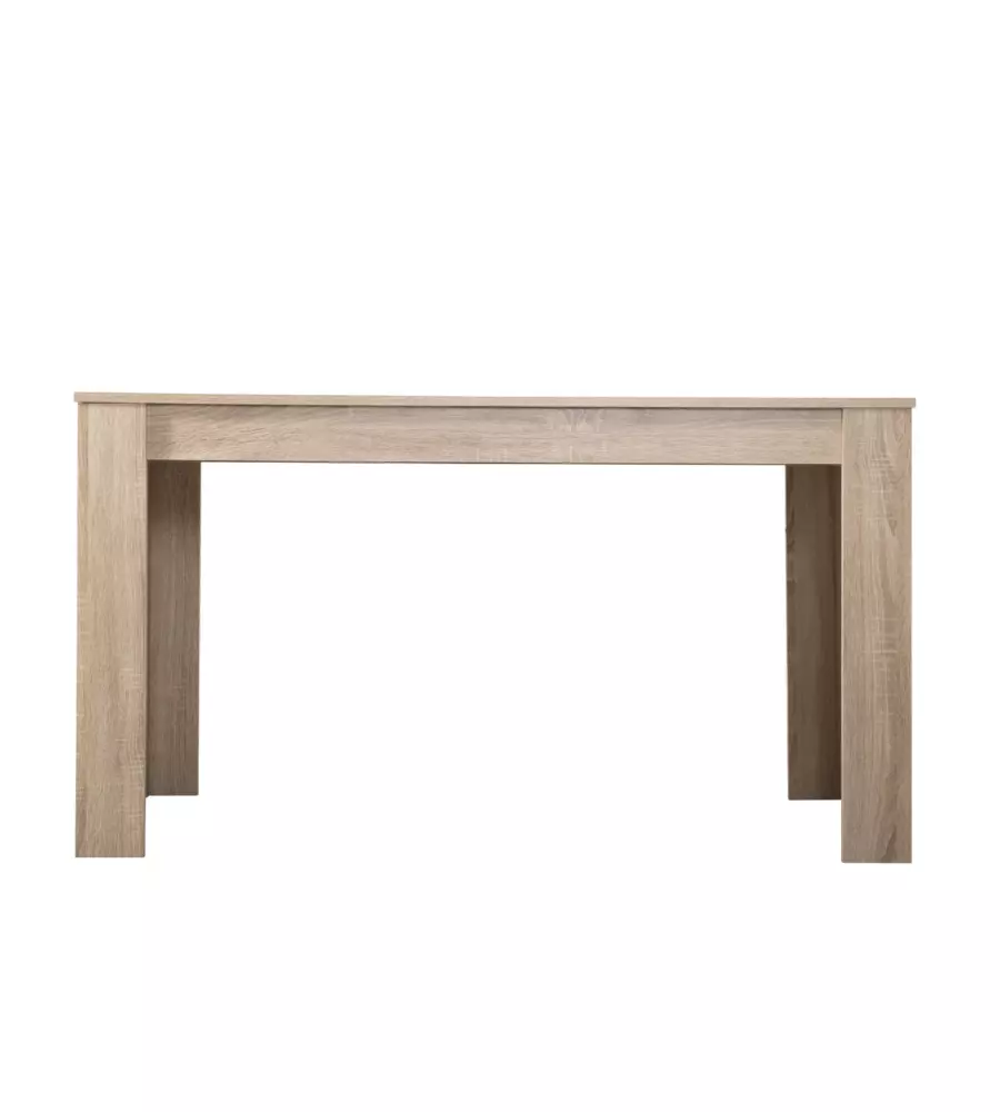 Tavolo in quercia con fascia centrale bianca 135x80,5x74,5 cm