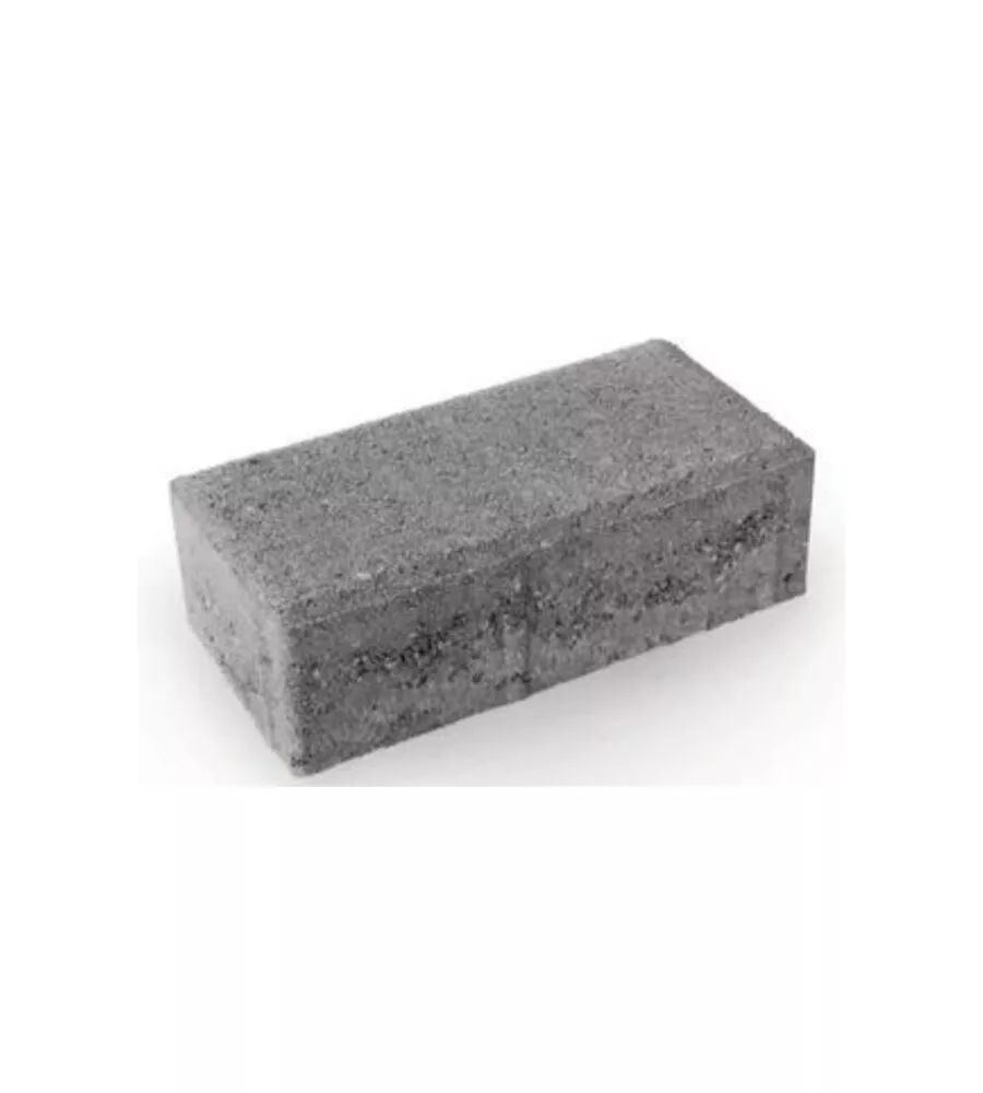 MASSELLO AUTOBLOCCANTE IN CEMENTO COLORE GRIGIO, 10X20X5 CM