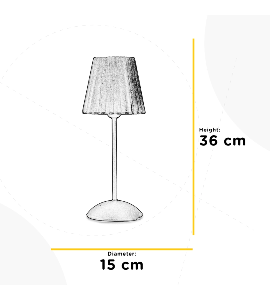 LAMPADA DA TAVOLO "LORIS" NERO E SABBIA, E14