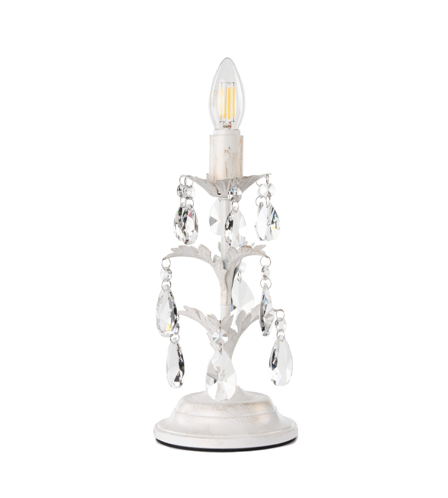 LAMPADA DA TAVOLO "TERESA" AVORIO, E14
