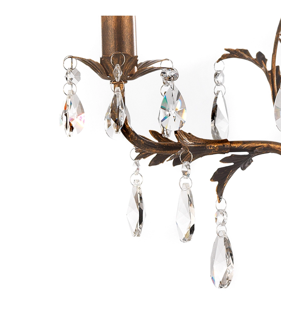 LAMPADARIO A 3 LUCI "TERESA" BRONZO, E14