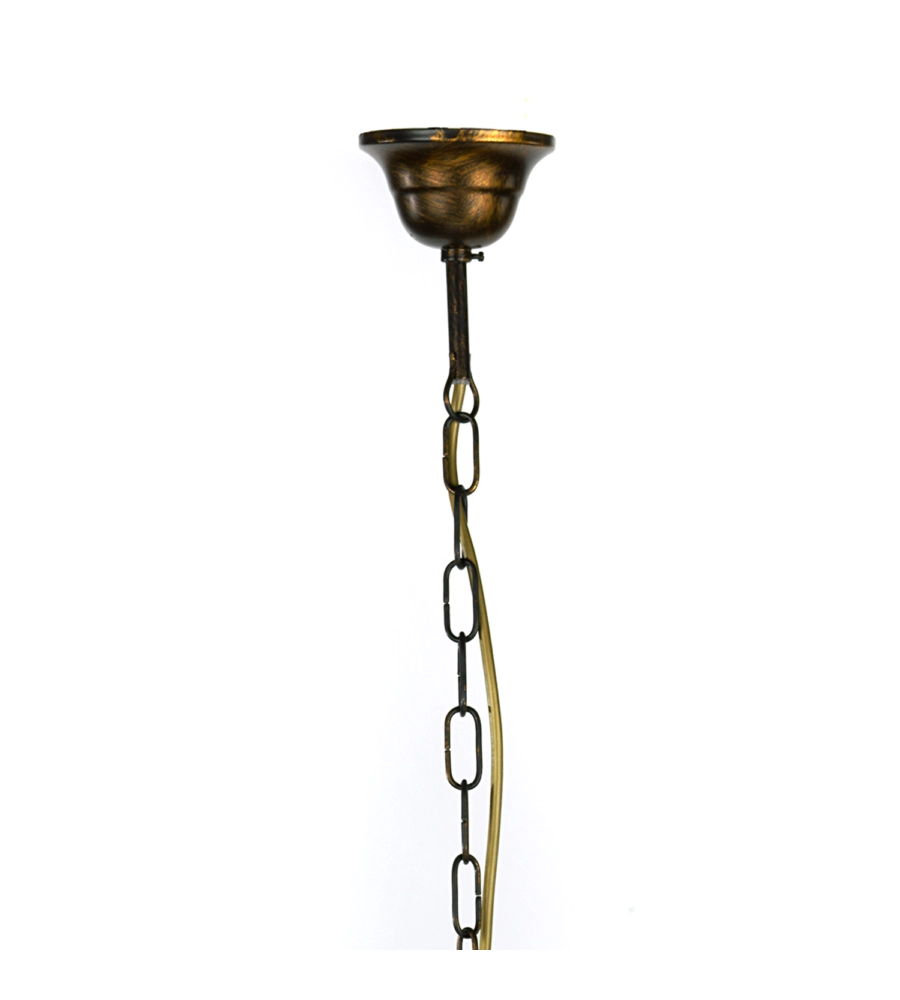 LAMPADARIO A 5 LUCI "TERESA" BRONZO, E14