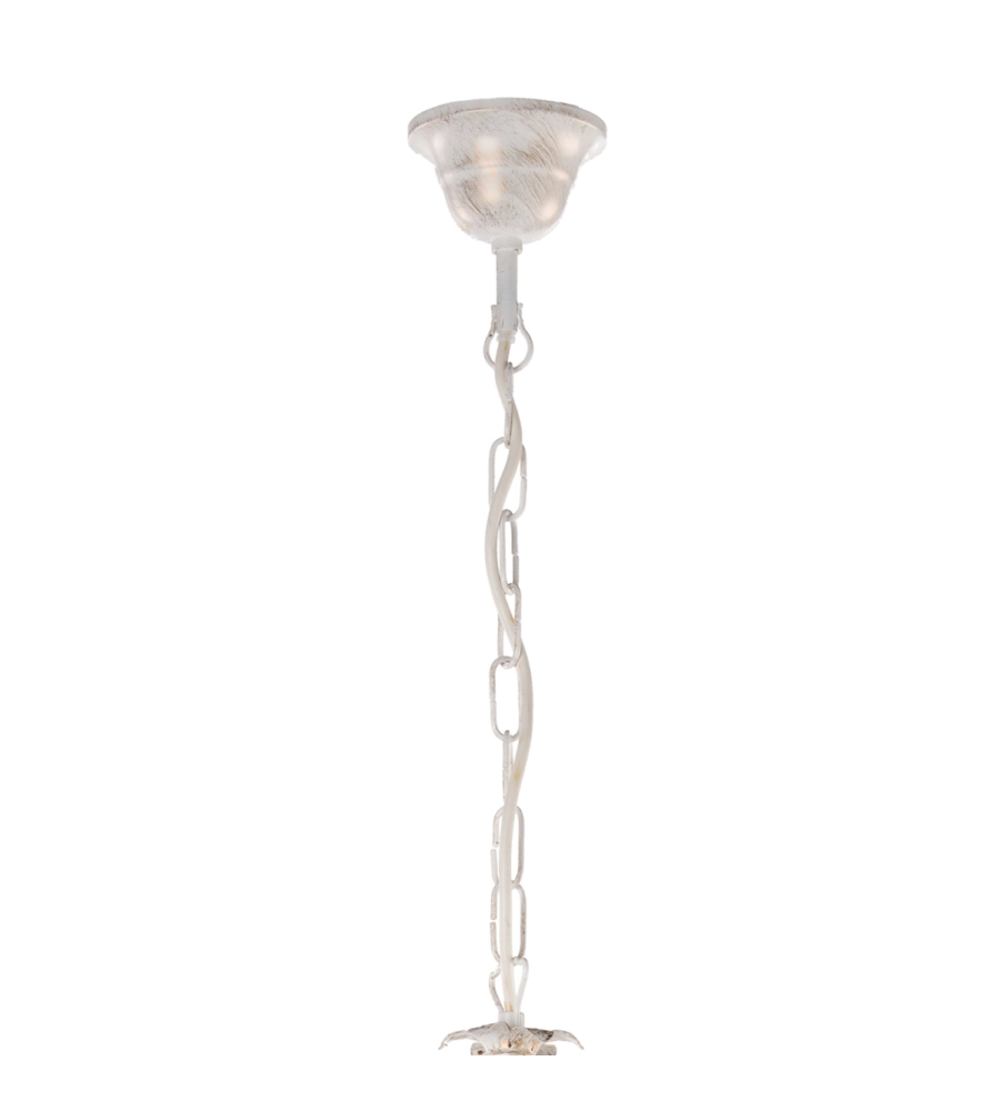 LAMPADARIO A 5 LUCI "TERESA" AVORIO, E14