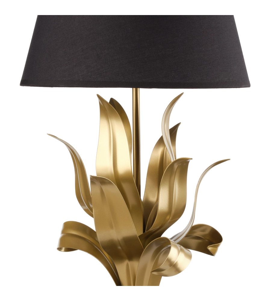 LAMPADA DA TAVOLO "DRUSILLA" NERA E ORO, E27