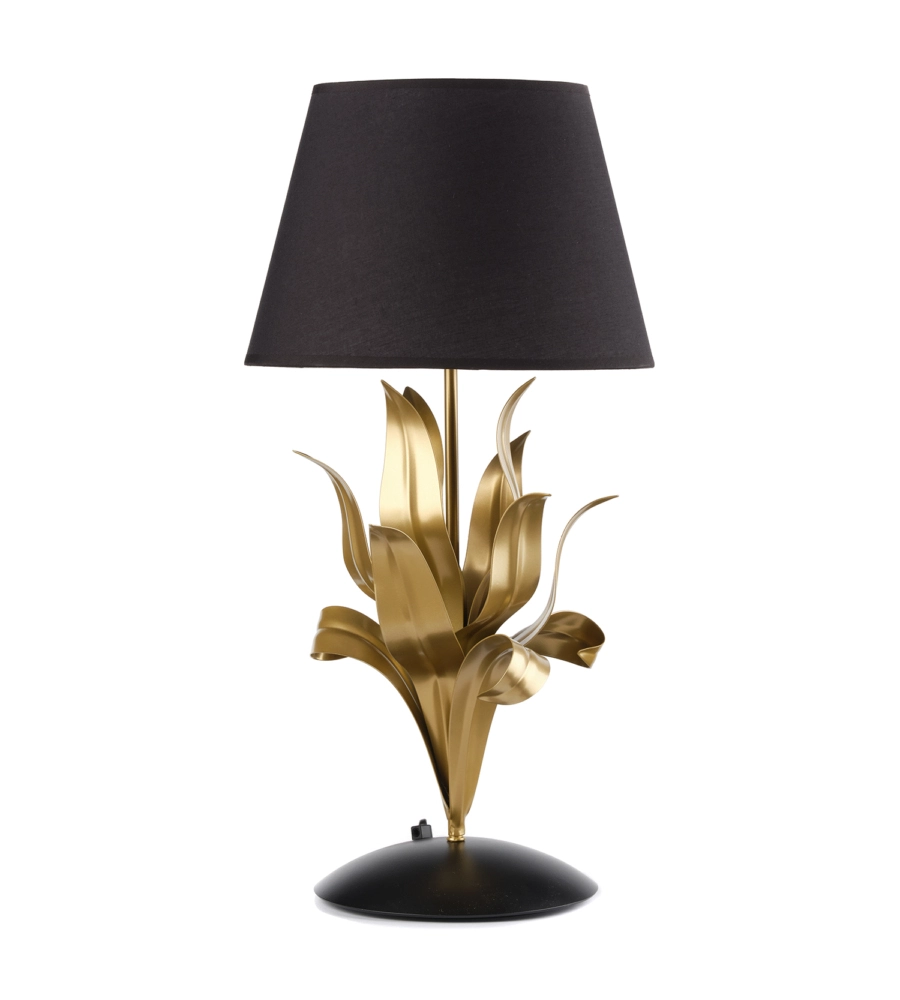 LAMPADA DA TAVOLO "DRUSILLA" NERA E ORO, E27