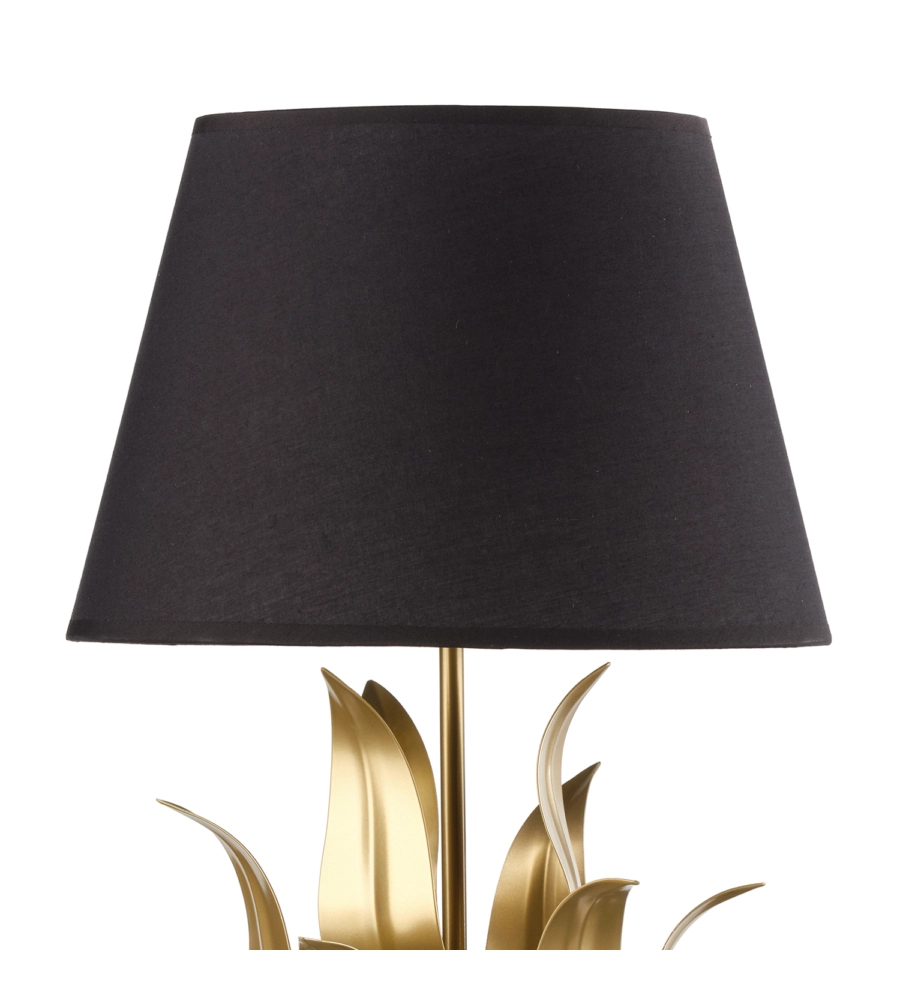 LAMPADA DA TAVOLO "DRUSILLA" NERA E ORO, E27