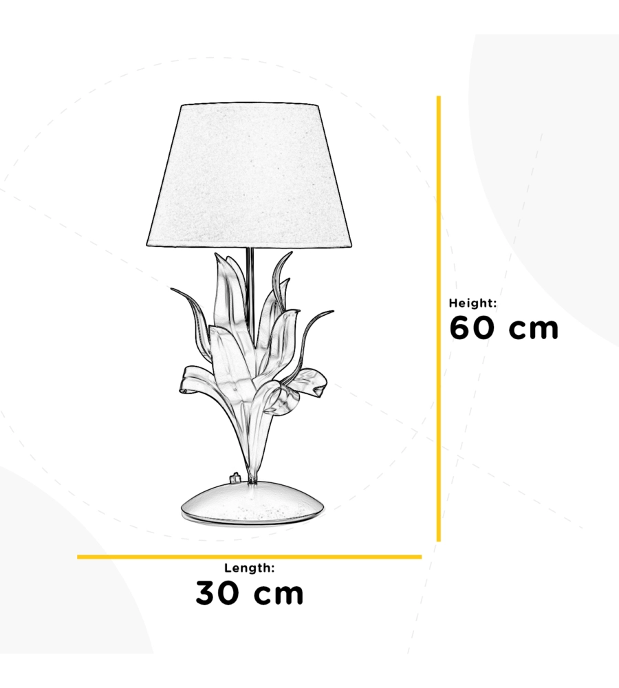 LAMPADA DA TAVOLO "DRUSILLA" NERA E ORO, E27