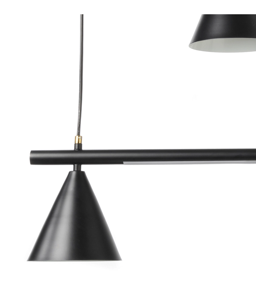 LAMPADA A SOSPENSIONE "TAKA" CON LED E 2 LUCI,  4000K E14