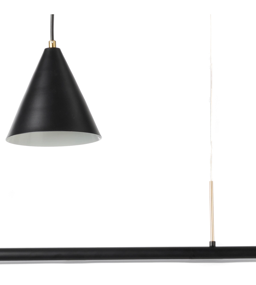 LAMPADA A SOSPENSIONE "TAKA" CON LED E 2 LUCI,  4000K E14