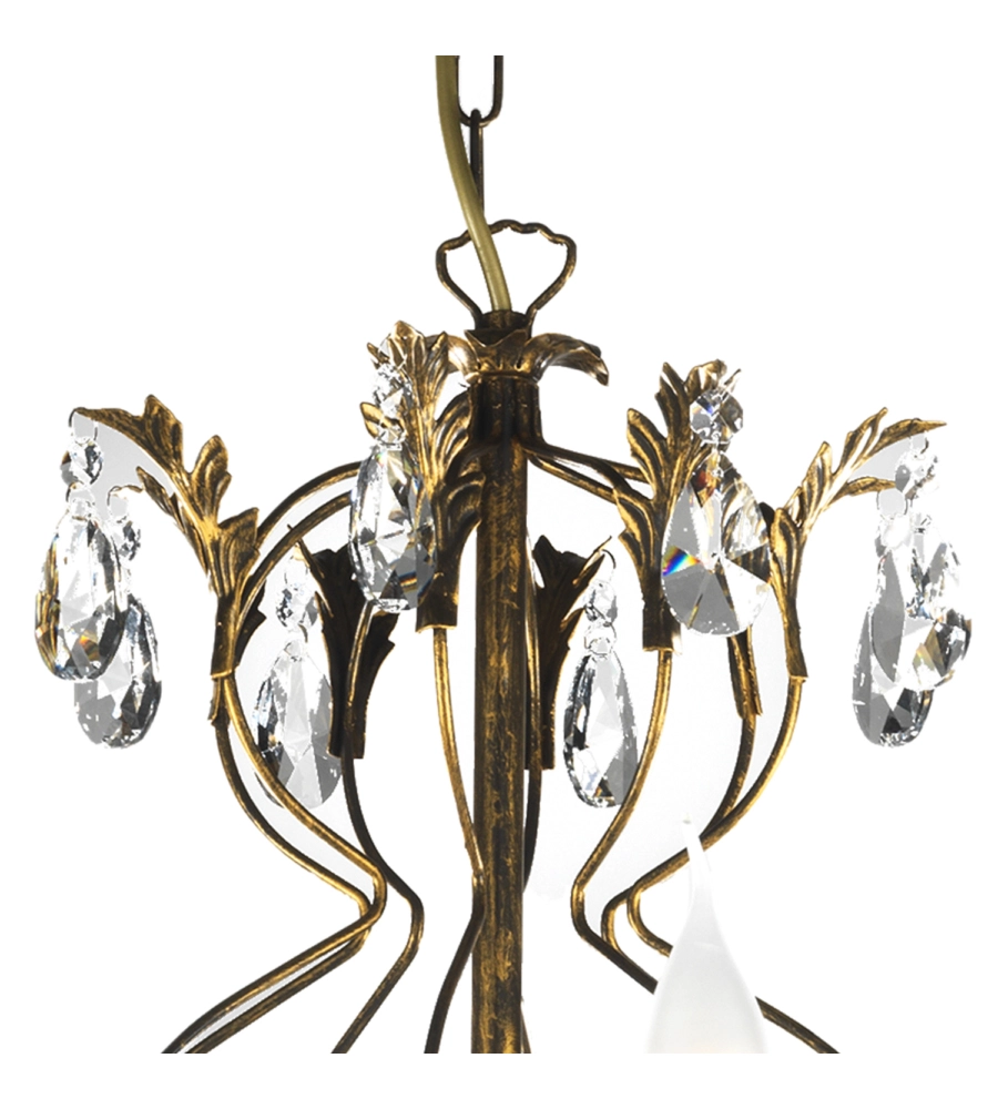 LAMPADARIO A 8 LUCI "TERESA" BRONZO, E14