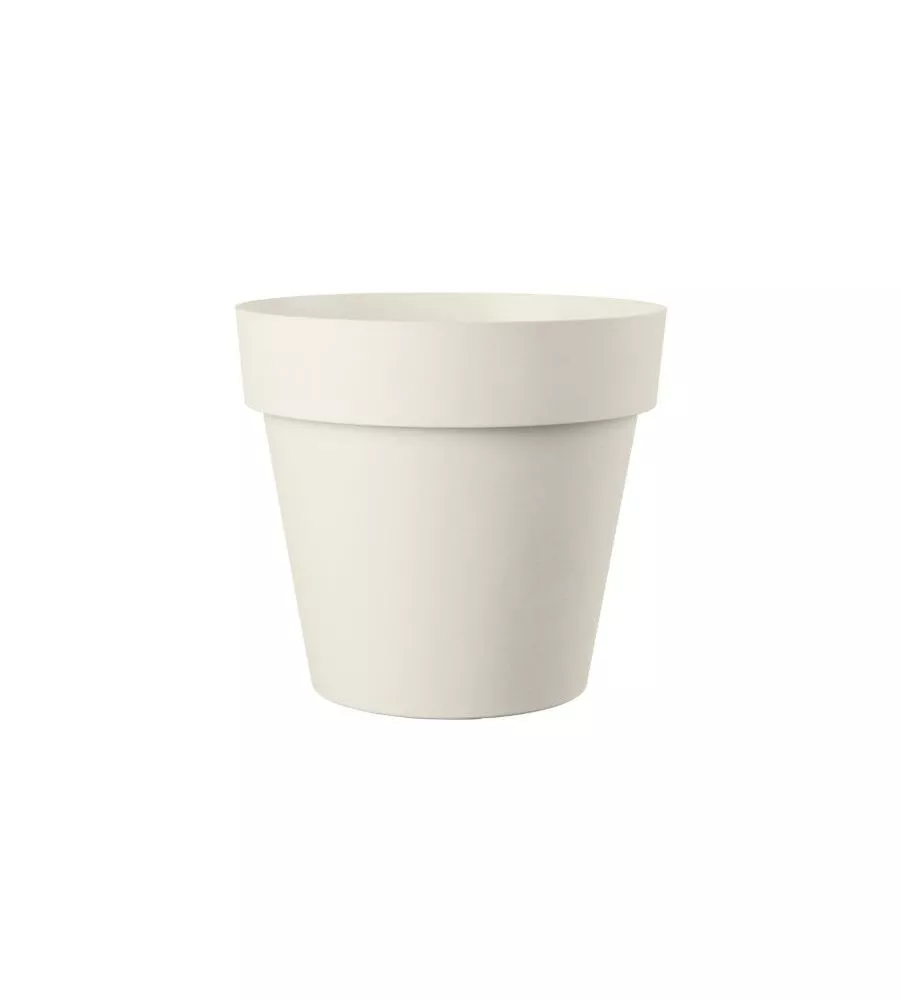 VASO DA GIARDINO "LIKE" COLOR BIANCO, 22 CM
