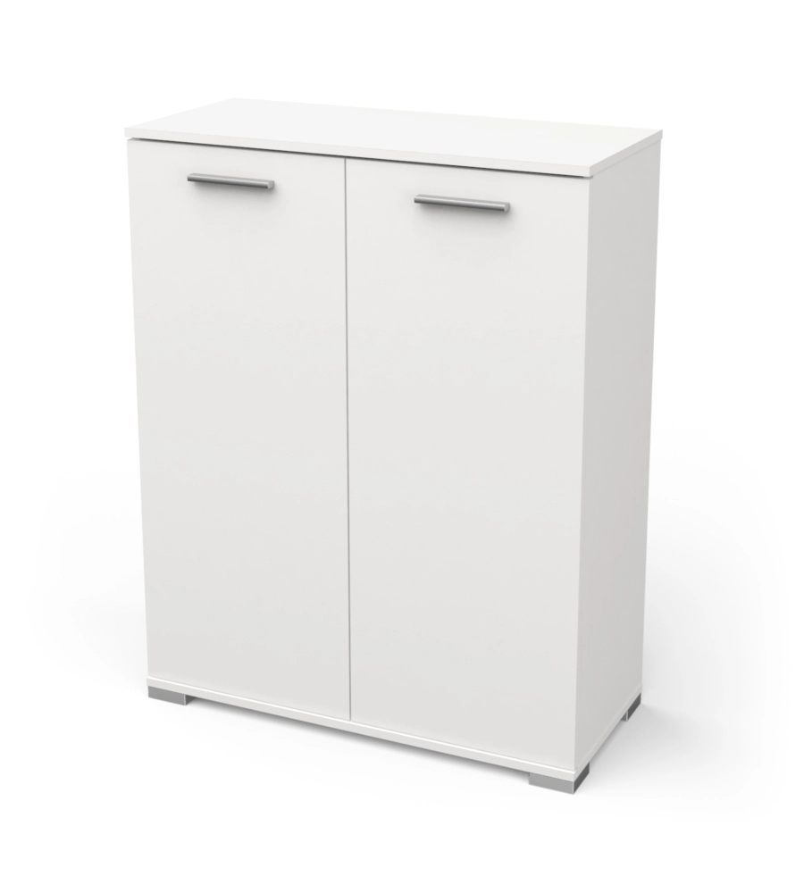 MOBILE 2 ANTE "IZZY" BIANCO OPACO, 79,7X35,1X101,7 CM