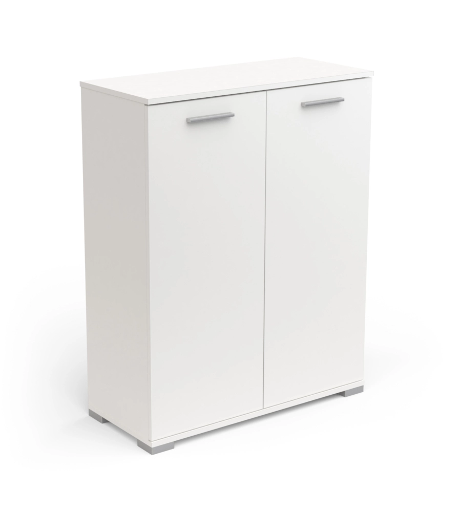 MOBILE 2 ANTE "IZZY" BIANCO OPACO, 79,7X35,1X101,7 CM