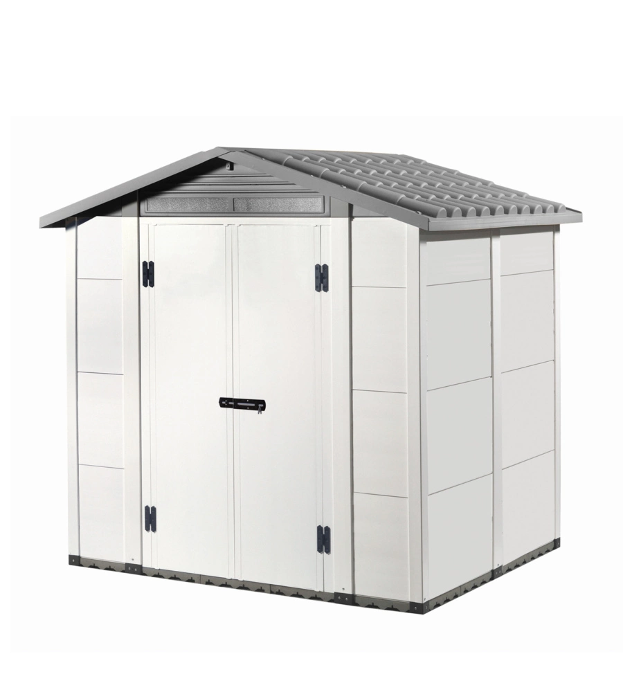 CASETTA DA GIARDINO "URBAN 200" GRIGIO, 220X181X216 CM - GAROFALO