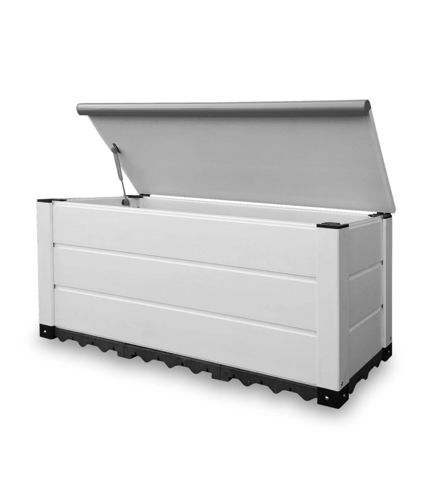 BAULE DA ESTERNO GAROFALO "STORAGE BOX URBAN 230" IN PVC GRIGIO 230 LT 123X48X56 CM