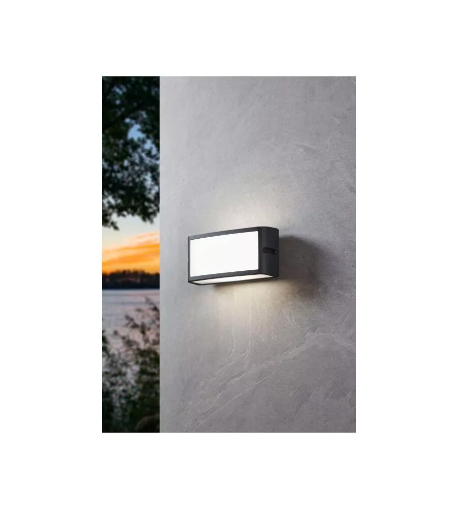 APPLIQUE LED DA ESTERNO EGLO "CAMARDA" ANTRACITE 4000K