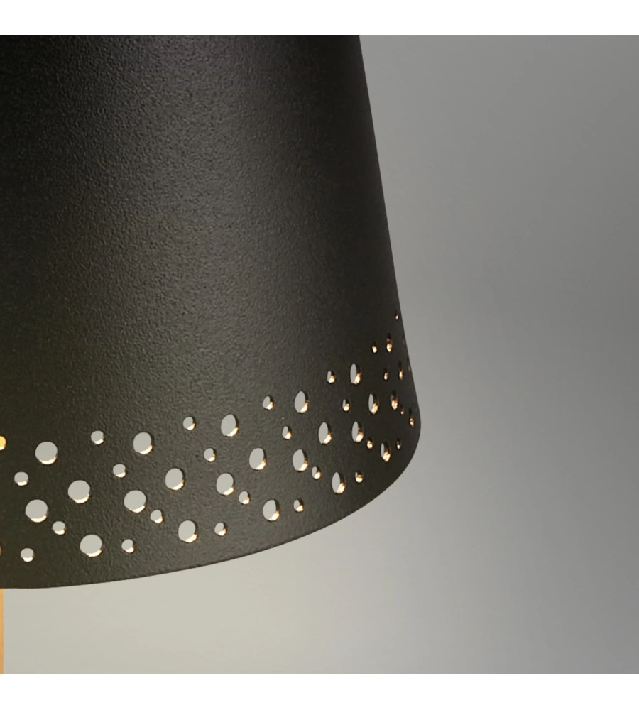 LAMPADA DA TAVOLO RICARICABILE NERO, 280 LUMEN