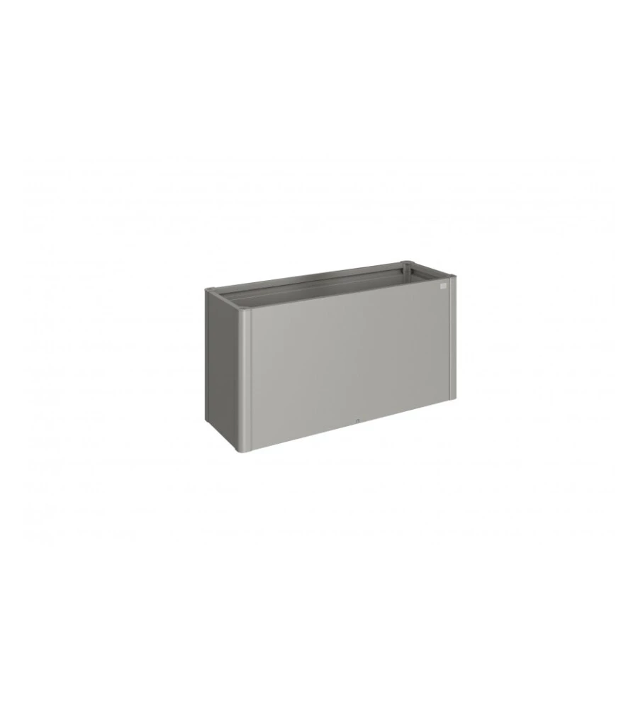AIUOLA RIALZATA DA ESTERNO GRIGIO QUARZO METALLIZZATO, MISURA 1,5X0,50 - BIOHORT