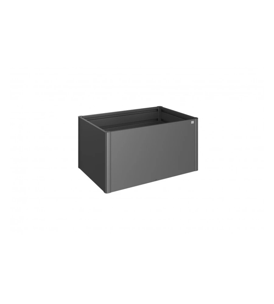 AIUOLA RIALZATA DA ESTERNO GRIGIO SCURO METALLIZZATO, MISURA 1,5X1 - BIOHORT