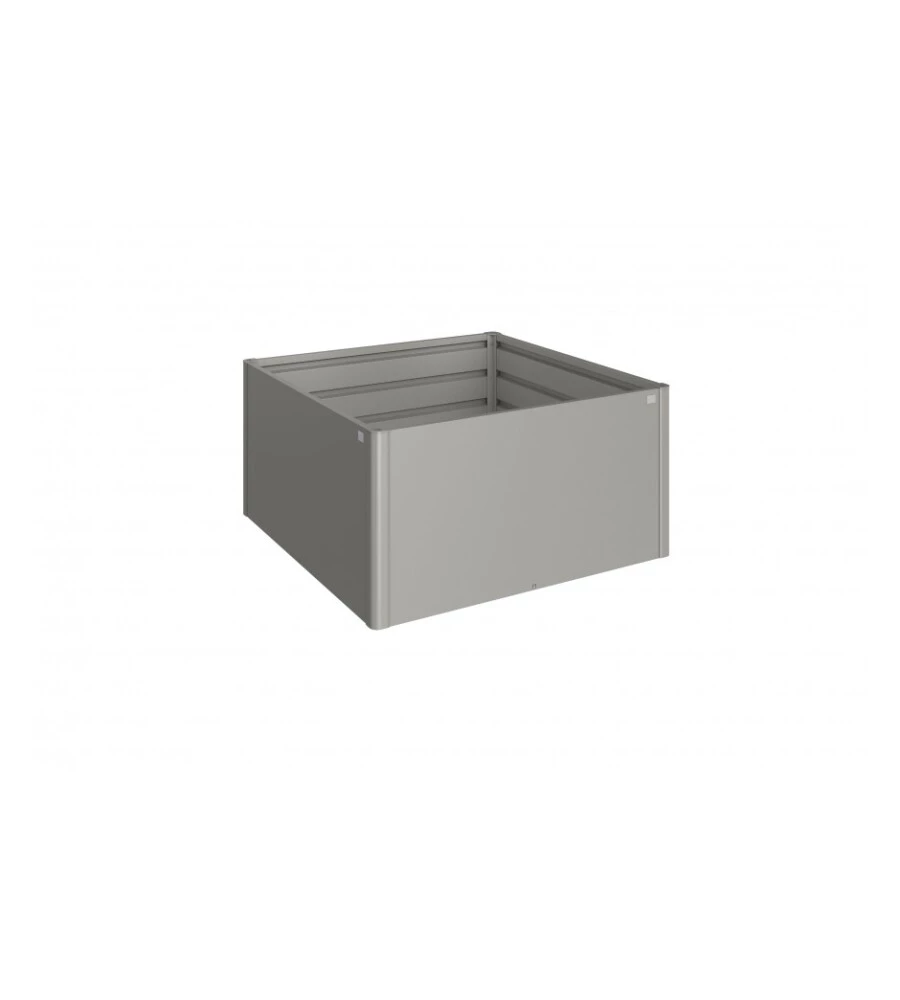 AIUOLA RIALZATA DA ESTERNO GRIGIO QUARZO METALLIZZATO, MISURA 1,5X1,5 - BIOHORT
