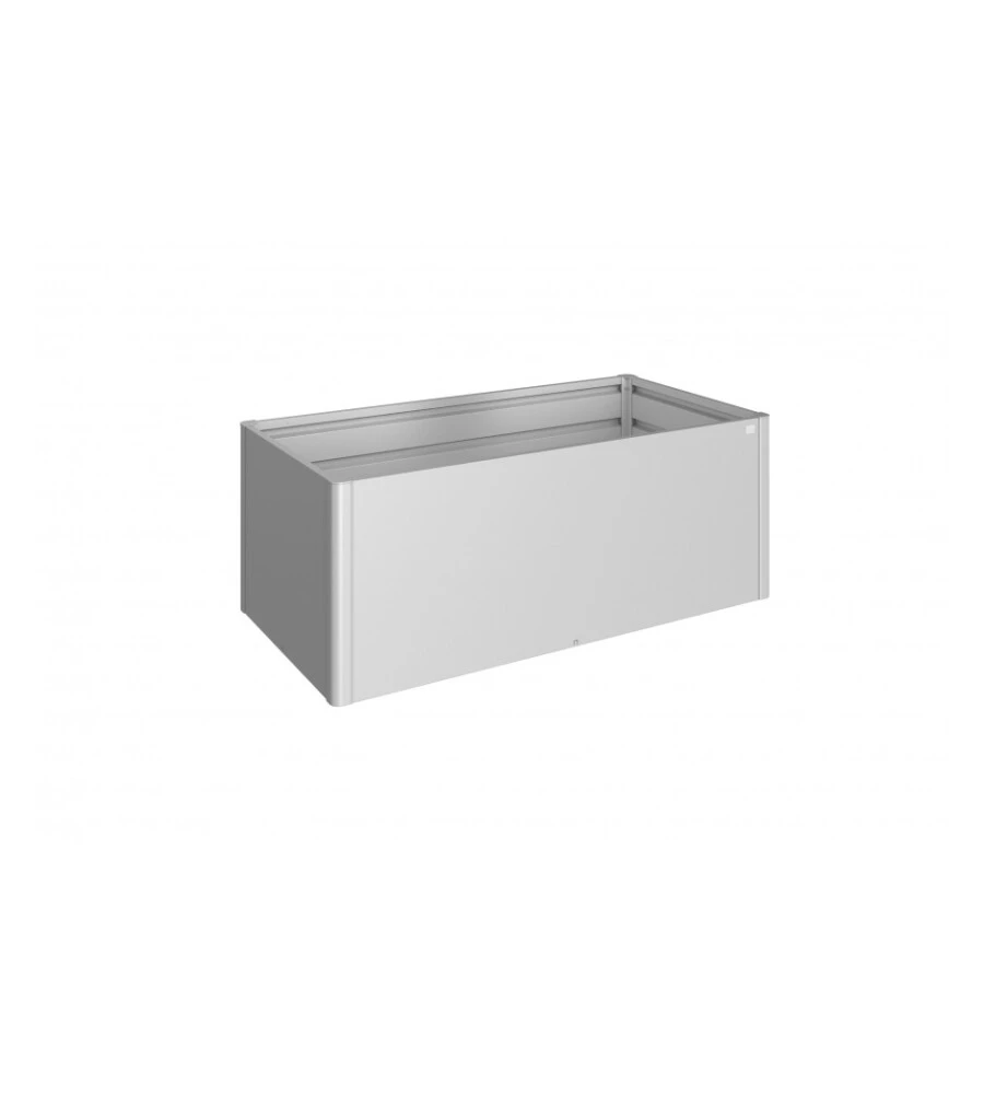 AIUOLA RIALZATA DA ESTERNO ARGENTO METALLIZZATO, MISURA 2X1 - BIOHORT