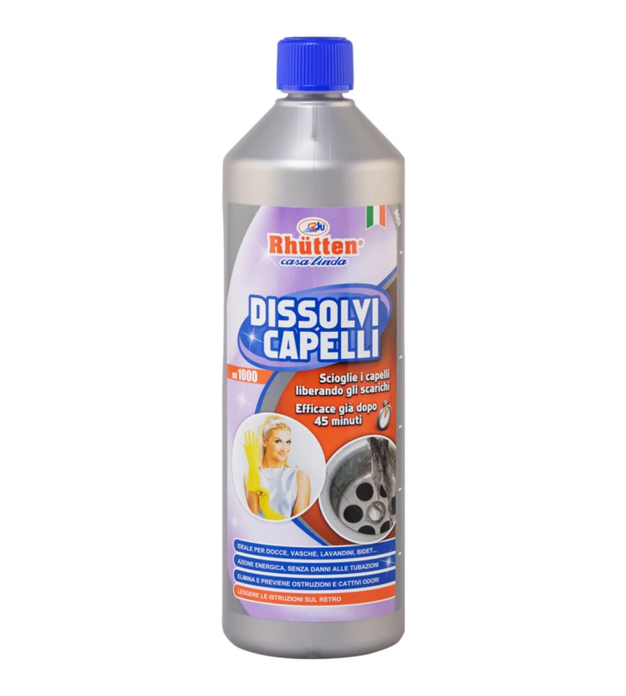 DISGORGANTE LIQUIDO RHUTTEN DISSOLVI CAPELLI, 1 LITRO