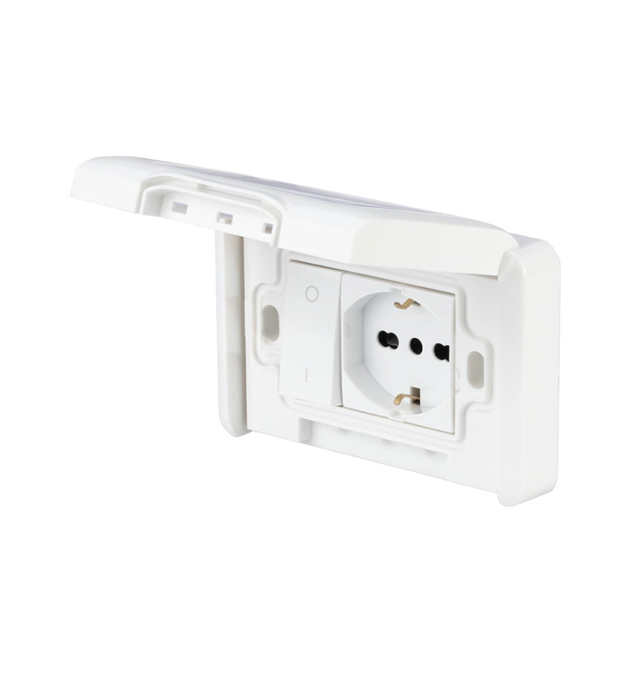 PLACCA PREMONTATA CON INTERRUTTORE POLY POOL 10/16 A