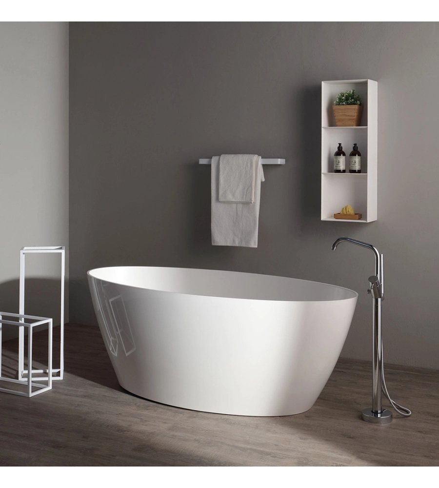 VASCA DA BAGNO "GARDA" BIANCO LUCIDO, 160,5X80,5X60 CM