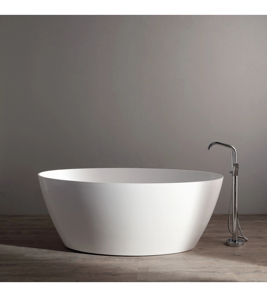 VASCA DA BAGNO "GARDA" BIANCO LUCIDO, 160,5X80,5X60 CM
