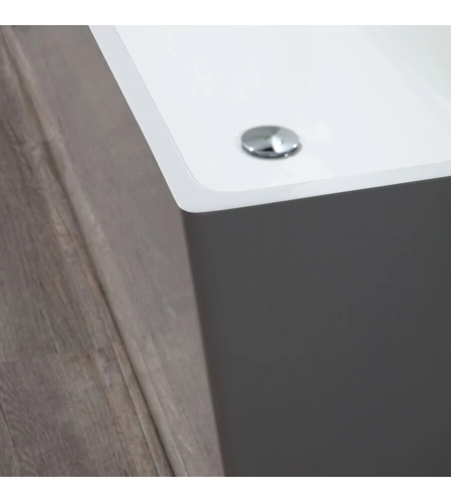 VASCA DA BAGNO "COMO" BIANCO LUCIDO, 157X71X56 CM