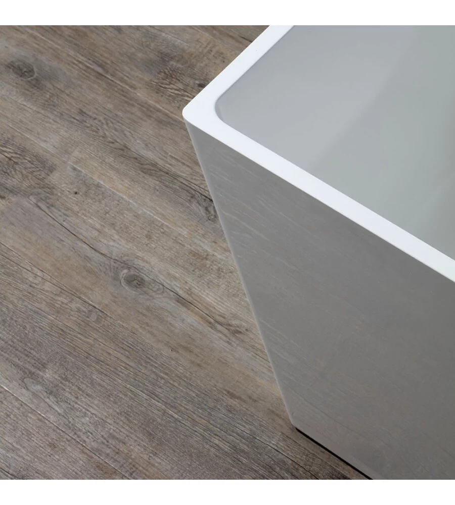 VASCA DA BAGNO "COMO" BIANCO LUCIDO, 157X71X56 CM