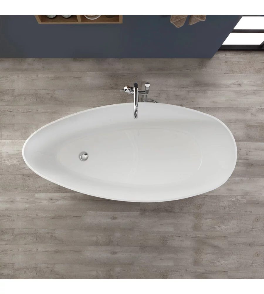 VASCA DA BAGNO "MAGGIORE" BIANCO LUCIDO, 157X71X56 CM
