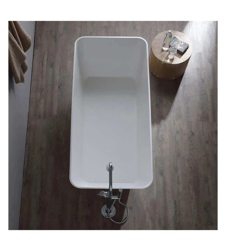 VASCA DA BAGNO "TRANSIMENO" BIANCA, 159X70,5X61,8 CM