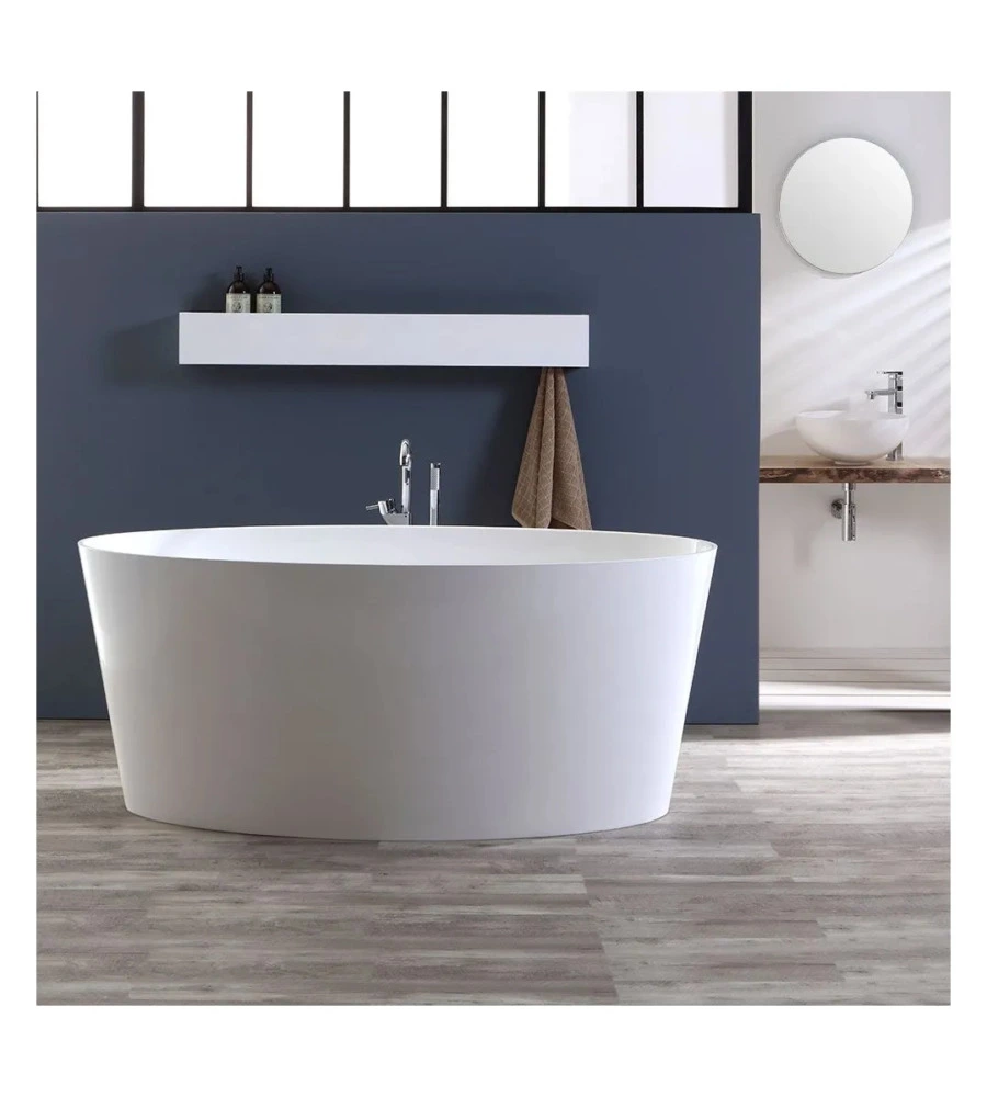 VASCA DA BAGNO "BOLSENA" BIANCA, 158X71,8X65 CM