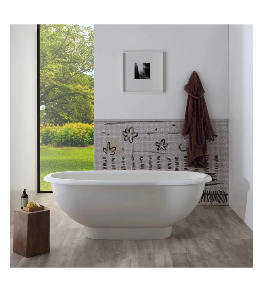 VASCA DA BAGNO "ISEO" BIANCA, 180X80X63,3 CM