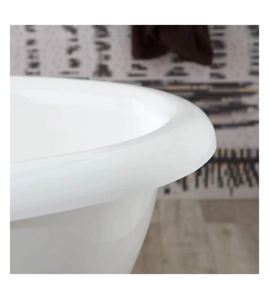 VASCA DA BAGNO "ISEO" BIANCA, 180X80X63,3 CM