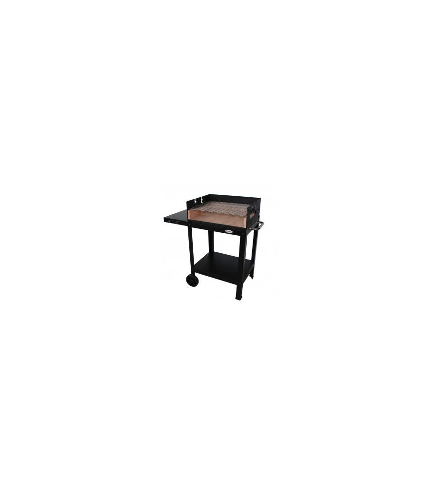 BARBECUE A LEGNA E CARBONE "MENORCA" CON GRIGLIA REGOLABILE A 3 POSIZIONI, 99X56X67 CM