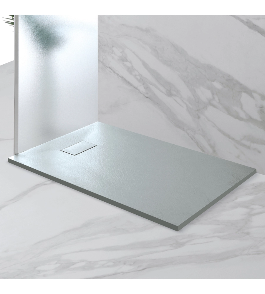 PIATTO DOCCIA EFFETTO PIETRA GRIGIO, 80X120 CM