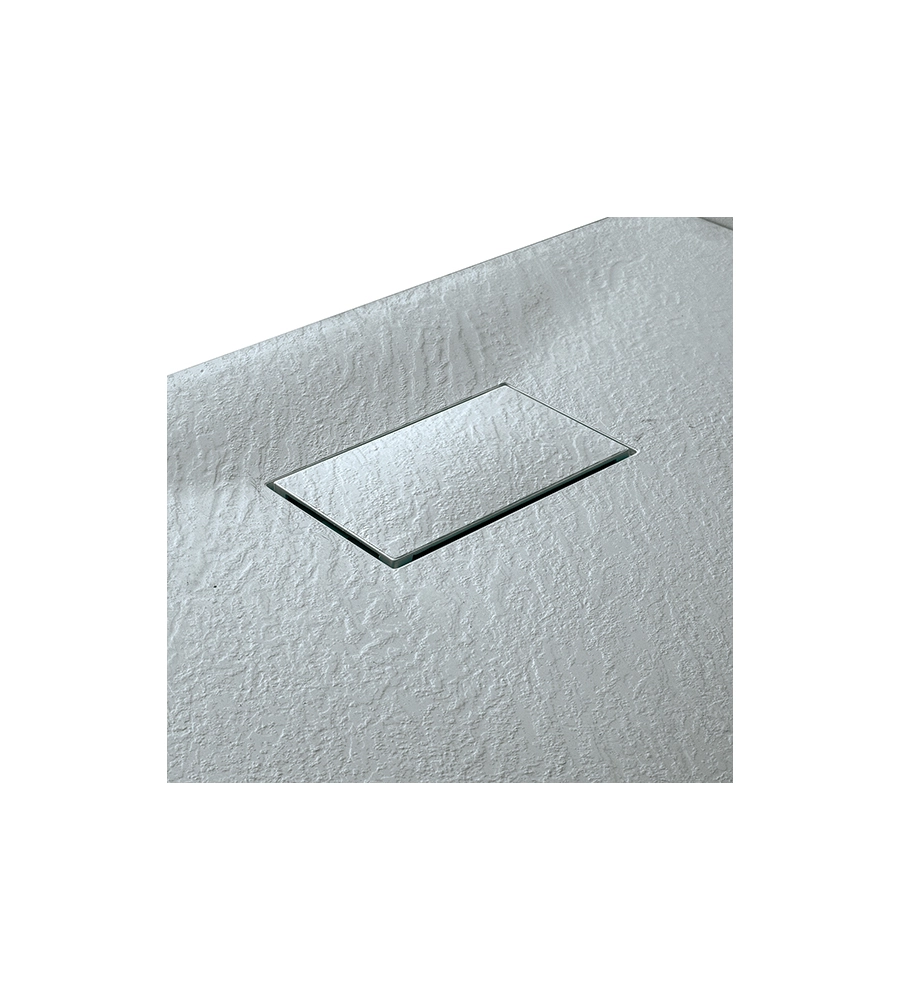 PIATTO DOCCIA EFFETTO PIETRA GRIGIO, 80X120 CM