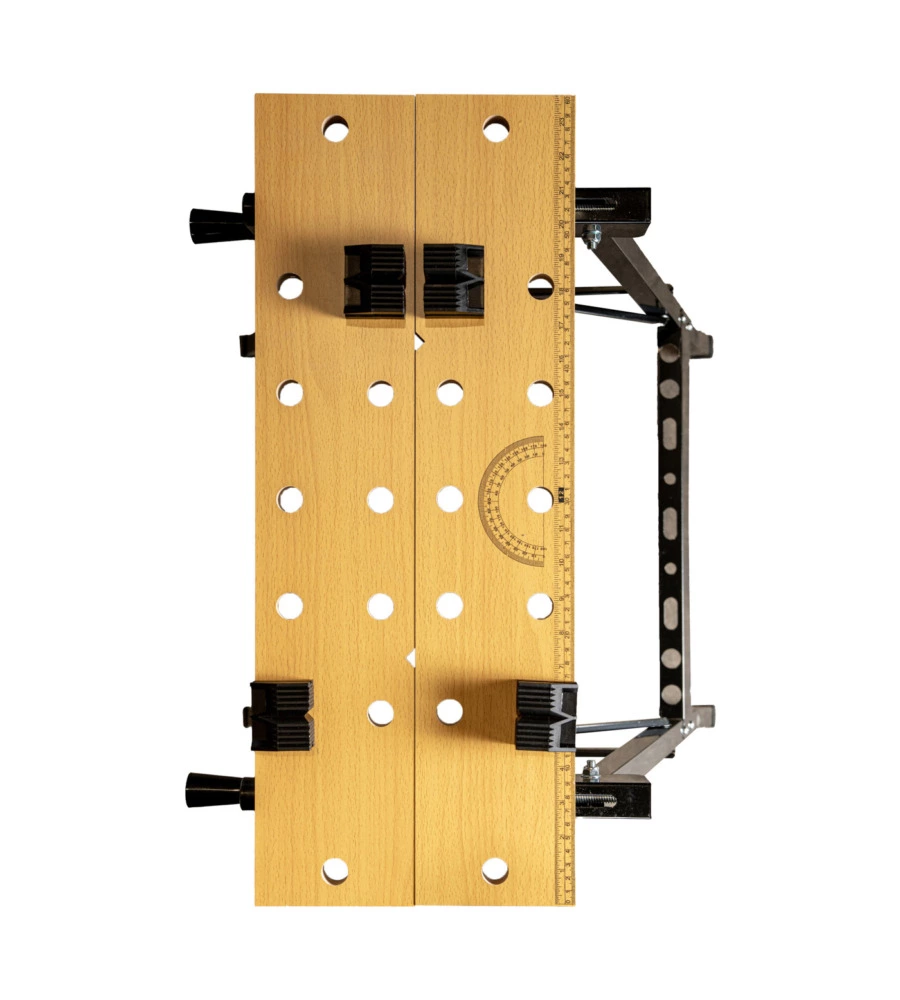 CAVALLETTO BANCO DA LAVORO IN METALLO, PORTATA MASSIMA 100 KG - 60.5X65XH76 CM
