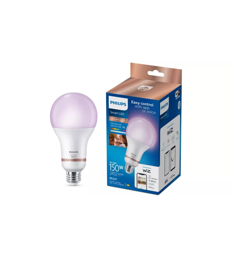 LAMPADINA SMART PHILIPS SMART LED E27, 2452 LM