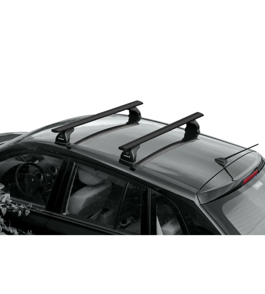 BARRE PORTATUTTO "EVOS SILENZIO BLACK" IN ALLUMINIO S 108 CM - N15079