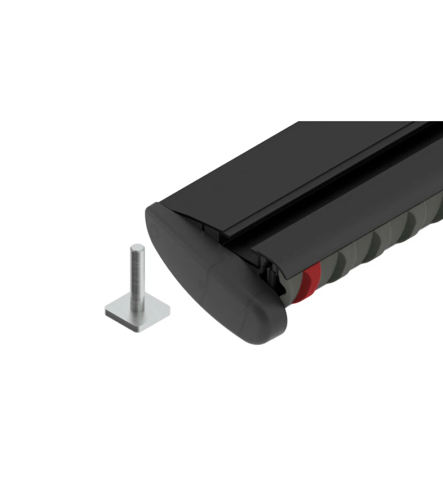 BARRE PORTATUTTO "EVOS SILENZIO BLACK" IN ALLUMINIO S 108 CM - N15079