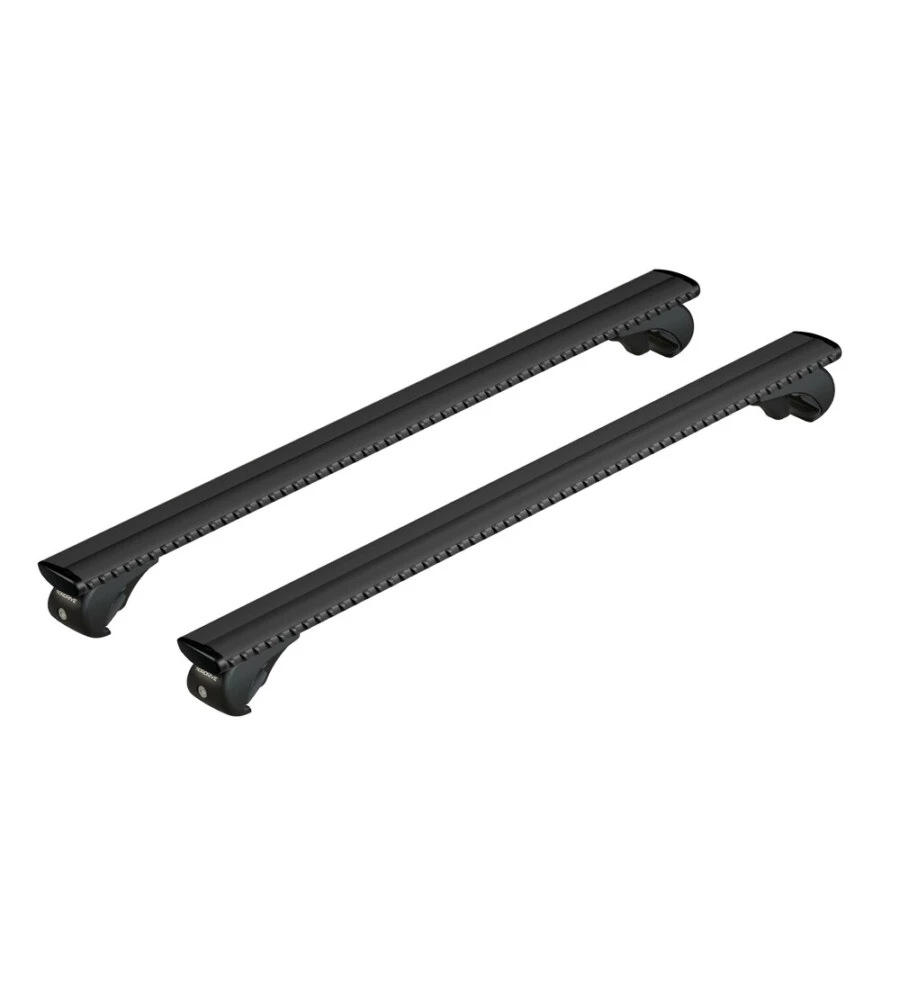 SET COMPLETO BARRE PORTATUTTO "EVOS SILENZIO BLACK RAIL" IN ALLUMINIO S 108 CM - N15089