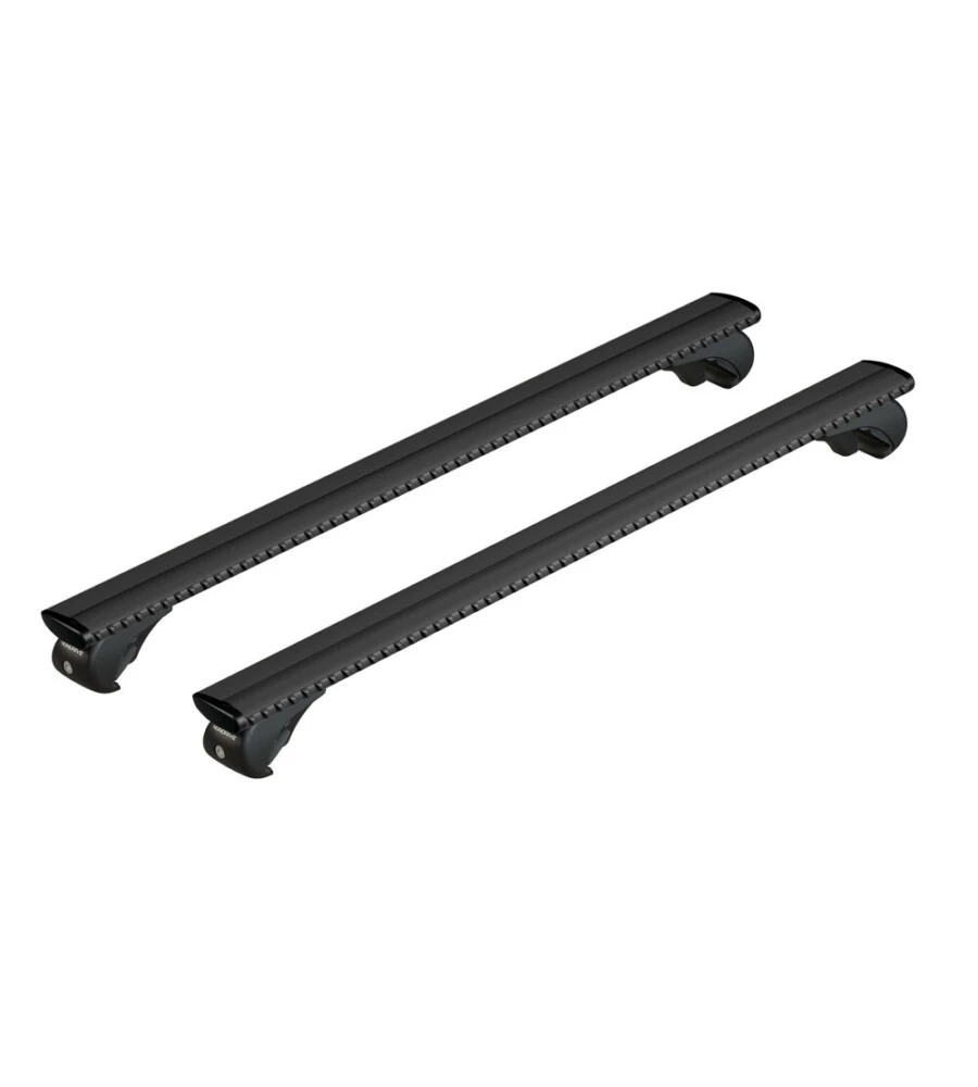 SET COMPLETO BARRE PORTATUTTO "EVOS SILENZIO BLACK RAIL" IN ALLUMINIO XL 140 CM - N15092